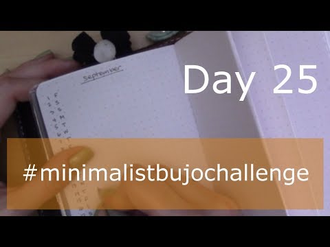 #minimalistbujochallenge Day 25