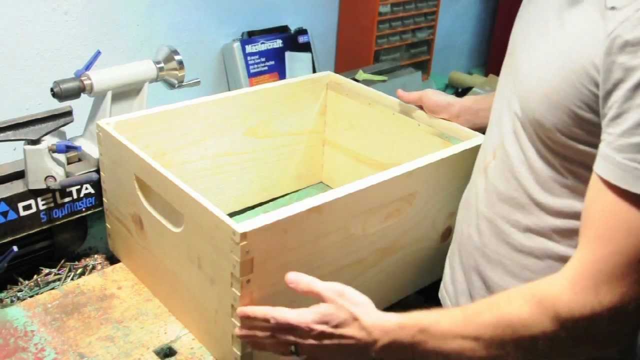 Assembling a standard bee hive box