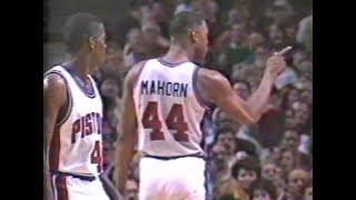 Rick Mahorn's Season-High 19 & 19 Performance vs. Denver (1989)