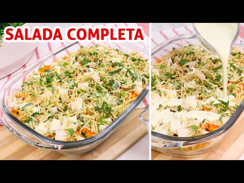 Salada Deliciosa com Molho de Alho: Receita Fácil e Rápida