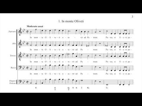 Michael Haydn - Responsoria in Coena Domini - 1. In monte Oliveti [Score video]