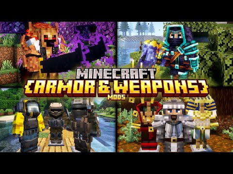 Top 15 Best Minecraft Armor and Weapons Mods ! (Forge/Fabric)