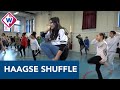 Basisschoolkinderen leren de 'Haagse Shuffle' om fit te blijven