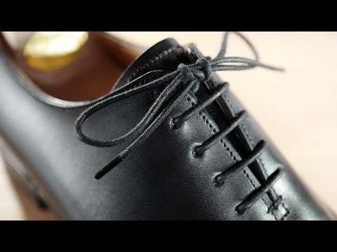 How to lace tie dress shoes