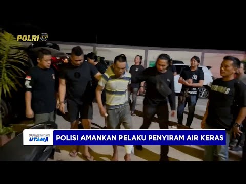 POLRES SINGKAWANG TANGKAP PELAKU PENYIRAM AIR KERAS