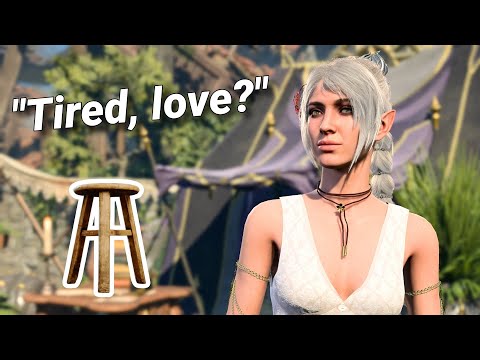 What happens if you keep sitting on Shadowheart's stool?