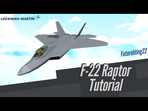 F-22 Raptor Stealth Fighter Jet Tutorial V2 (Roblox Build a Boat for Treasure)