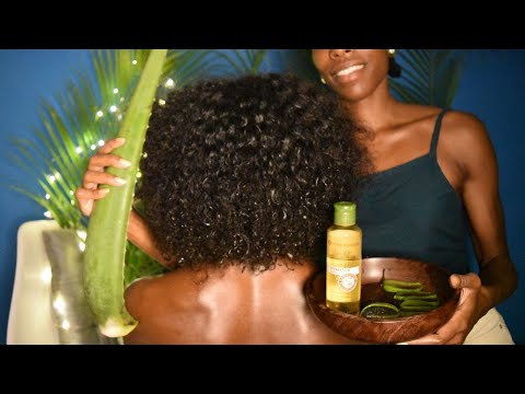 ASMR EXTREME RELAXATION_ Afro Hair, Shampoo, Aloe GEL,...