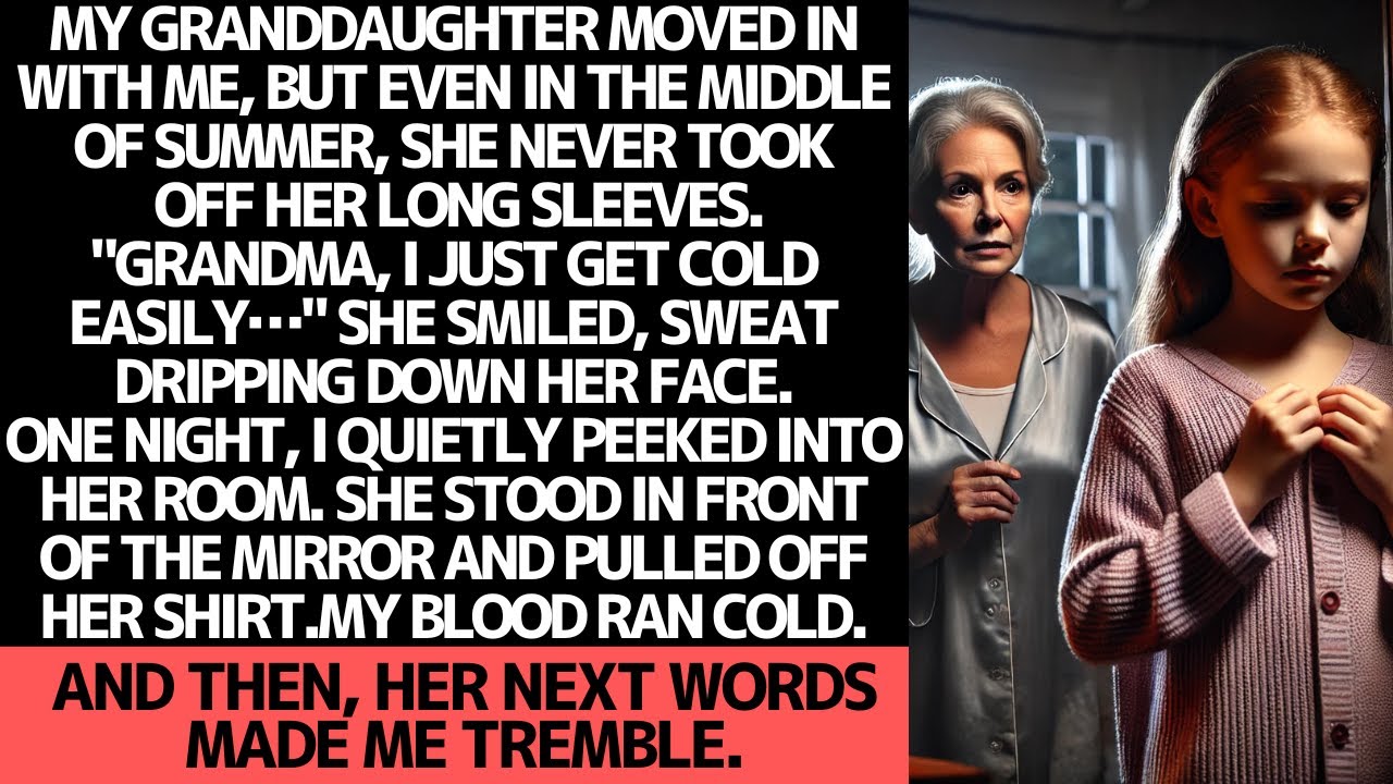 My granddaughter always wore long sleeves… one night, I saw why.