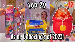 MY TOP 20 *BEST* ASMR MYSTERY UNBOXING VIDEOS OF 2023!😍✨ *THE ULTIMATE COMPILATION*😱| Rhia Official♡