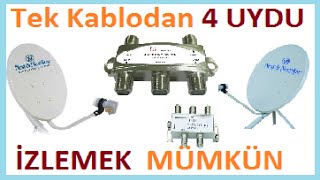 Uydu Kablosu Dağıtıcı (Diseqc Switch) Nedir-Uydu Splitter Nasıl Bağlanır