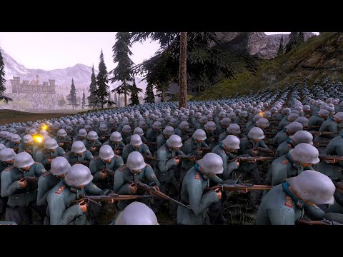 12000 German Soldiers VS 12000 Halo Spartans. Ultimate Epic Battle Simulator 2  UEBS 2