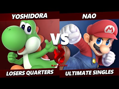 Kagaribi 9 Top 8 - Yoshidora (Yoshi) Vs. Nao (Mario, Dr, Mario) SSBU Ultimate Tournament