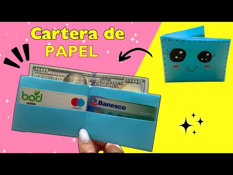 Cómo hacer una Cartera de papel ¡FÁCIL!