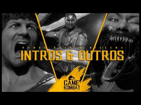 Mortal Kombat 11 - All Rambo, Mileena & Rain Intros & Outros