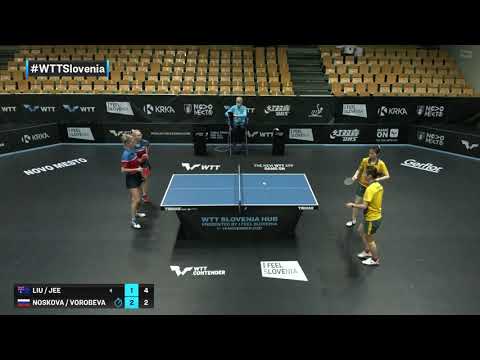 Liu Yangzi/Jee Minhyung vs Yana Noskova/Olga Vorobeva | WTT Contender Novo Mesto 2021 | WD | QF