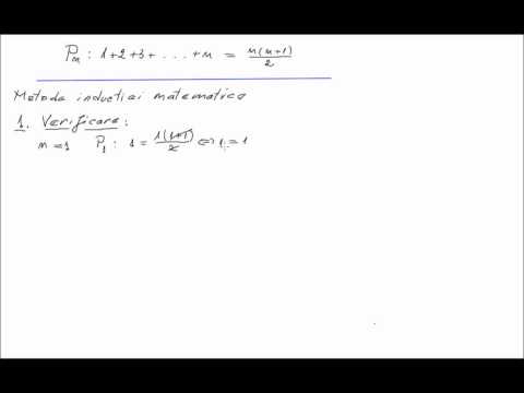 Inductie matematica - exercitiu rezolvat (1)
