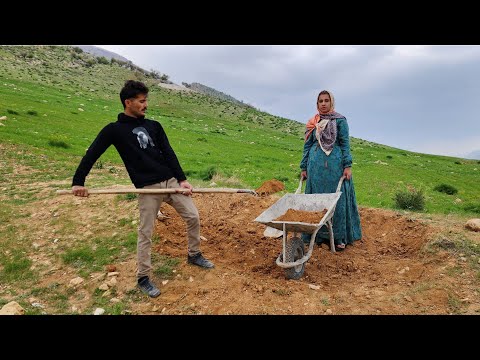 Nomadic life: Mohammadreza and Zainab's efforts for survival and tent construction