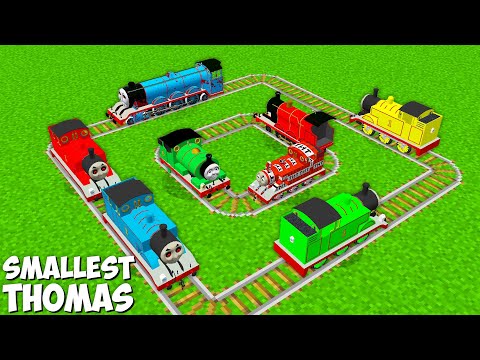 I found NEW Smallest THOMAS THE TANK ENGINE and FRIENDS in Minecraft - Coffin Meme RAINBOW THOMAS