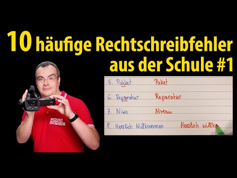 10 common spelling mistakes from school (1) - German | Lehrerschmidt