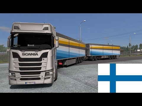 Euro Truck Simulator 2 1.33 Beyond the Baltic Sea DLC HCT trought Finland!