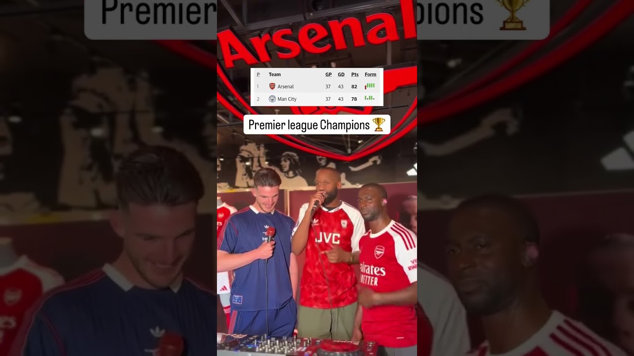 Premier league Champions 🏆 arsenal 🔥🔥🔥 thegrimejournalist #djagonline #teamag #ukdj #tiktokdj