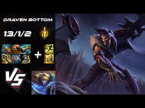 BOTTOM Draven vs Ezreal - EU Challenger Patch 25.S1.4