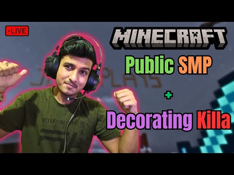 EPIC Minecraft Survival: Public SMP + Killa Decor | Day 7 - Live Stream 🔥