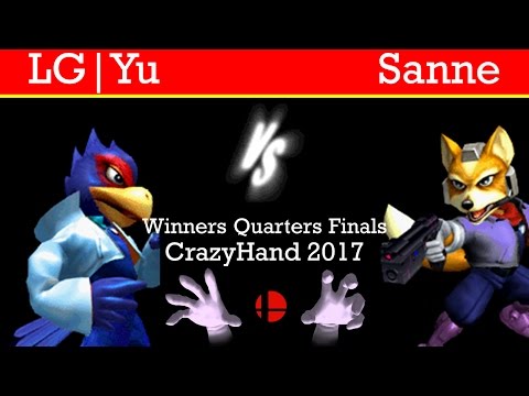 CrazyHand 2017 WQF - LG|Yu(Falco) vs. Sanne(Fox)