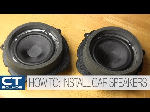 How toinstall car door speakers