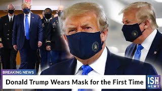 Donald Trump Wears Mask for the First Time