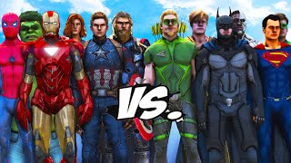 JUSTICE LEAGUE vs AVENGERS - Epic Superheroes Battle