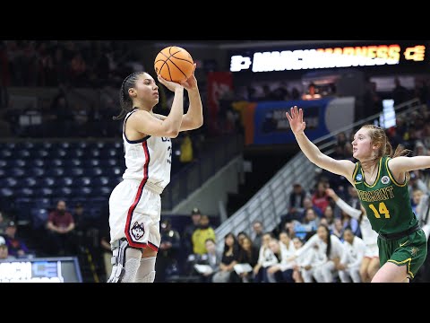 Caroline Ducharme and Azzi Fudd: UConn women's basketball postgame (Vermont) - 3/18/23