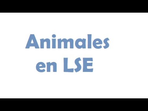 Vocabulario sobre Animais en LSE