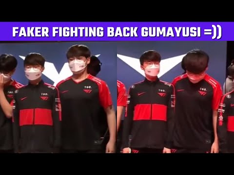 [T1 vs LSB] Faker fighting back Gumayusi | T1 cute moments | LCK 2022 Moments