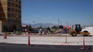 preview picture of video 'Airport TRAX Line Construction at 400 West and North Temple'