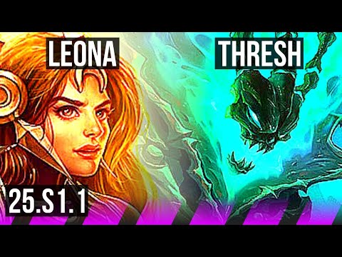 LEONA & Xerath vs THRESH & Varus (SUP) | KR Master | 25.S1.1