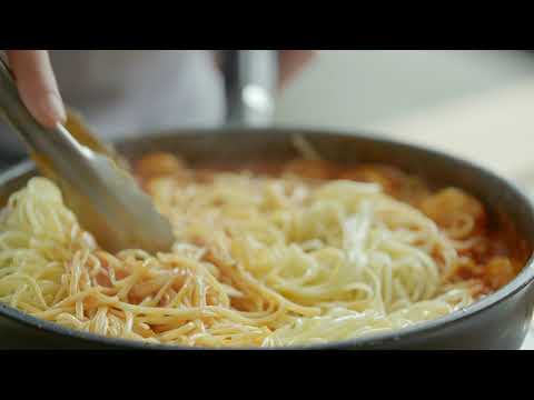 Linguines aux crevettes : vidéo de la recette | Stefano Faita