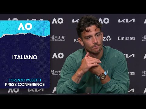 Lorenzo Musetti Press Conference in Italiano | Australian Open 2026 First Round