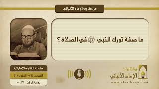 ما صفة تورك النبي ﷺ في الصلاة؟