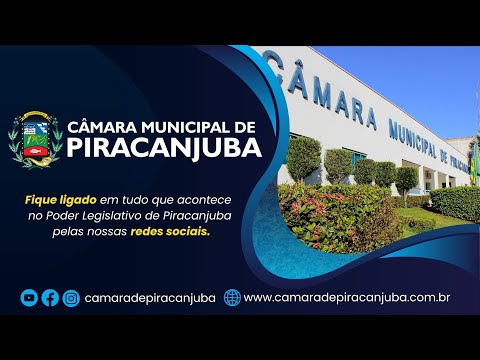 20/10/2025 - 3ª - Sessão Ordinária - Câmara Municipal de Piracanjuba.