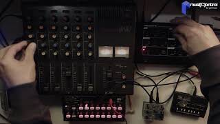 Video thumbnail for Tascam M-06  & Moog Werkstatt 01 by uniosg