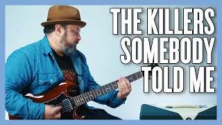 The Killers Somebody Told Me Guitar Lesson + Tutorial
