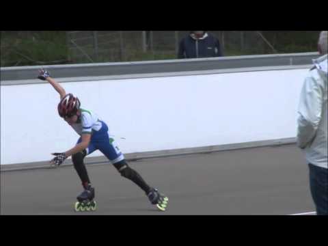 Niklas Reinders 300m tijdrit KNSB Baancompetitie jeugd Purmerend 2016