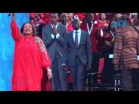 Sinach - I Know Who I Am, Victory is my Name at Benny Hinn's Crusade in Kenya, Nyayo Stadium