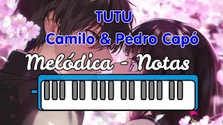Tutu - Como tocar TUTU en tu MELÓDICA Camilo Y Pedro Capó /canción completa  con notas Chords - Chordify