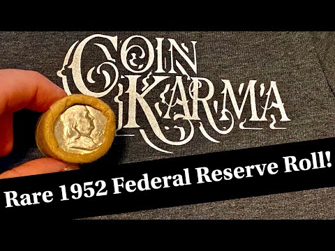 Rare 1952 Benjamin Franklin Federal Reserve Bank Roll Opening!