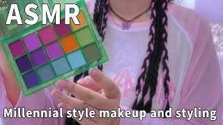 Princess syndrome, flamboyant rich girl, designing your Y2K millennial makeup#asmrsleep #asmrhealing