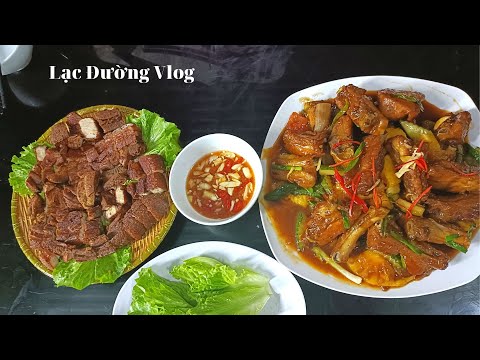 SƯỜN XÀO CHUA NGỌT VÀ THỊT BA CHỈ QUAY GIÒN NGŨ VỊ - MÓN NGON TRONG BỮA CƠM  GIA ĐÌNH