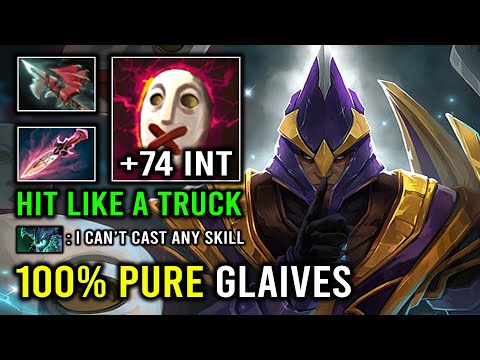 100% Pure Glaives DPS +76 Perma INT Solo Mid Silencer Deleted Everyone Dota 2